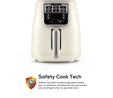 Karaca Air Pro Cook XL 2 in 1 Konuşan Airfryer Iconic Beige 4 Kişilik