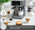 Karaca MyCaffe Barista S10 Entegre Süt Hazneli, Espresso, Latte ve Cappuccino Makinesi Galaxy Grey
