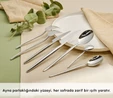 Karaca Elegance Whisper Platin 12 Kişilik 84 Parça Çatal Kaşık Bıçak Takımı