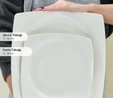 Karaca Square Bone Mensa 24 Parça 6 Kişilik Yemek Takımı Beyaz 
