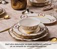 Karaca Royal Bone Elizabeth 55 Parça 12 Kişilik Yemek Takımı Gold 