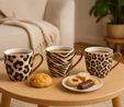 Karaca Leopar Desenli 3'lü Kupa 200 ML