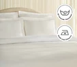 Karaca Home White Collection Ina 80 Tel %100 Pamuk Percale Çift Kişilik Nevresim Takımı Beyaz