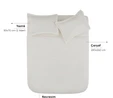 Karaca Home White Collection Ina 80 Tel %100 Pamuk Percale Çift Kişilik Nevresim Takımı Beyaz