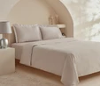 Karaca Home White Collection Ina 80 Tel %100 Pamuk Çift Kişilik Percale Nevresim Takımı Açık Gri