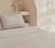 Karaca Home White Collection Ina 80 Tel %100 Pamuk Çift Kişilik Percale Nevresim Takımı Açık Gri