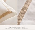 Karaca Home White Collection Bride Carina 80 Tel %100 Pamuk 8 Parça Evlilik Paketi Gold 