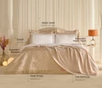 Karaca Home White Collection Bride Carina 80 Tel %100 Pamuk 8 Parça Evlilik Paketi Gold 