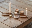 Rader Ay Işığı Tealight Mumluk Kahverengi