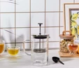 Karaca Pia Çift Cidarlı Borosilikat Cam French Press 600 ml Metalik 