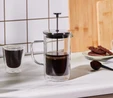 Karaca Pia Çift Cidarlı Borosilikat Cam French Press 600 ml Metalik 