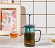 Karaca Valentina Borosilikat Cam French Press 350 ml Green