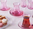 Karaca Barbara 6 Kişilik 12 Parça Çay Seti Pembe 