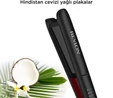 Revlon RVST2211PE Hindistan Cevizi Yağlı 25 MM Saç Düzleştirici Siyah