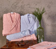 Karaca Home Miracle Blush Gri Nakışlı Aile Banyo Seti