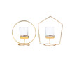 Karaca Home Geometri 2li Mumluk Seti Gold 10x19cm
