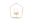 Karaca Home Geometri 2li Mumluk Seti Gold 10x19cm