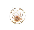 Karaca Home Geometri Yuvarlak Mumluk Gold 12 cm