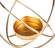 Karaca Home Geometri Yuvarlak Mumluk Gold 12 cm