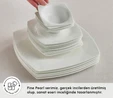 Karaca Fine Pearl Helen 26 Parça 6 Kişilik Kahvaltı Takımı