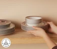 Karaca Forever Bone Agra 24 Parça 6 Kişilik Yemek Takımı