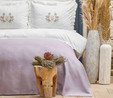 Karaca Home Garden Lila Çift Kişilik Nakışlı Nevresim Pike Set
