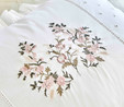 Karaca Home Garden Yeşil Çift Kişilik Nakışlı Nevresim Pike Set