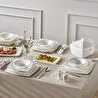 Karaca Fine Pearl Helen 58 Parça 12 Kişilik Kare Yemek Takımı