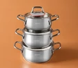 Karaca Emirgan İndüksiyon Tabanlı 6 Parça Çelik Midi Set