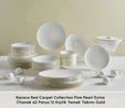 Karaca Red Carpet Collection Fine Pearl Extra Chanak 62 Parça 12 Kişilik Yemek Takımı Gold