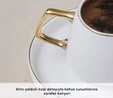 Karaca Streamline Saturn 6 Kişilik Kahve Fincanı Takımı 100 ml Gold