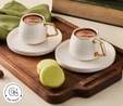 Karaca Streamline Saturn 6 Kişilik Kahve Fincanı Takımı 100 ml Gold