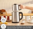 Karaca Tea Break 2 in 1 Su Isıtıcı Çelik Çay Makinesi Inox Siyah