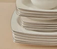 Karaca Square Bone Talia 60 Parça 12 Kişilik Yemek Takımı Platin