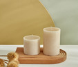 Karaca Home Ekru Silindir Mum 6,5x6 cm 