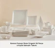Karaca Forever Bone Origami 26 Parça 6 Kişilik Kahvaltı Takımı