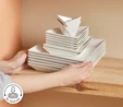 Karaca Forever Bone Origami 26 Parça 6 Kişilik Kahvaltı Takımı