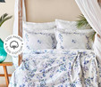 Karaca Home Montez Lila %100 Pamuk Çift Kişilik Nevresim Pike Set