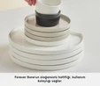 Karaca Red Carpet Collection X Hussein Chalayan Forever Bone Poly 28 Parça 6 Kişilik Kahvaltı Takımı