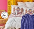 Karaca Home Morela Pembe %100 Pamuk Çift Kişilik Nevresim Takımı