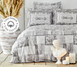 Karaca Home Carell Gri %100 Pamuk Tek Kişilik Nevresım Takımı