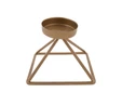 Karaca Home Geometri Mumluk Gold 13x13cm