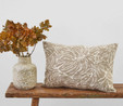 Karaca Home Leaf Ekru İç Dolgulu Kırlent 30x50cm