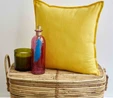 Karaca Home Mood Düz Sarı İç Dolgulu Kırlent 45x45cm