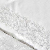 Karaca Home Plume Silver Fransız Dantelli Çift Kişilik Nevresim Yatak Örtüsü Seti