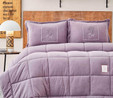 Karaca Home Softy Lila Çift Kişilik Cotton Comfort Uyku Seti