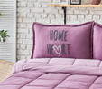 Karaca Home Softy Lila Çift Kişilik Cotton Comfort Uyku Seti