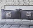 Karaca Home Softy Gri Tek Kişilik Cotton Comfort Uyku Seti