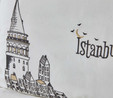 Karaca Home Galata Siyah Nakışlı Çift Kişilik %100 Pamuk Nevresim Takımı