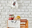  Karaca Home Beyoğlu Bej %100 Pamuk Nakışlı 3 Parça Havlu Seti 30x50 cm